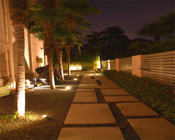 現代風格庭院景觀設計夜景欣賞