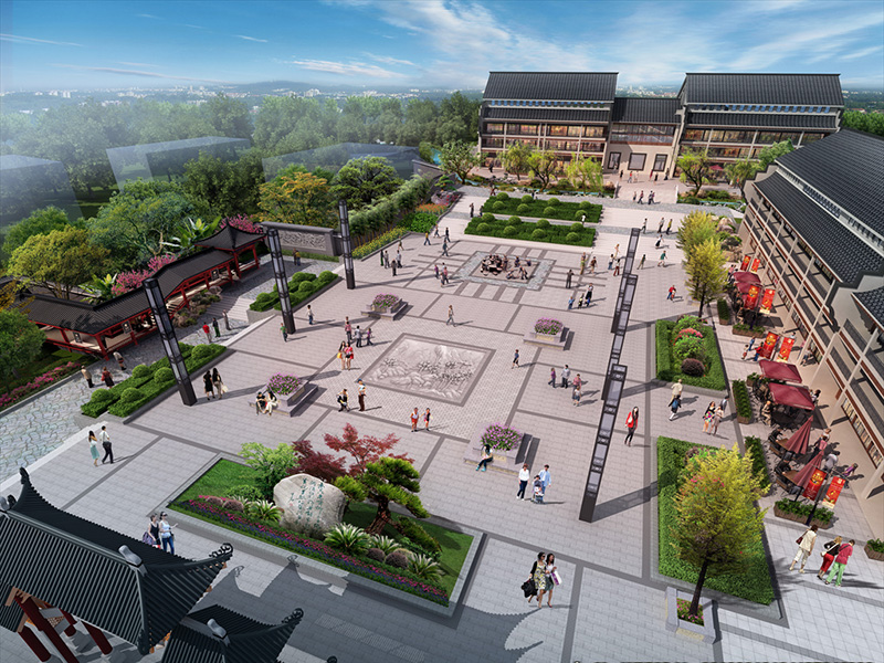 中式公園廣場景觀設(shè)計(jì)
